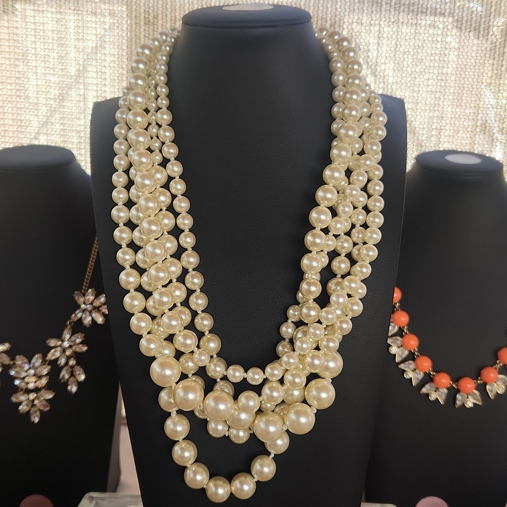 J.CREW Multistrand "Hammock" or "Twisted" style necklace - Picture 2 of 4